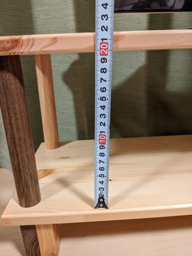 木製テレビ台 　角脚&丸支柱 91cmテレビラック　リビング インテリア　TV