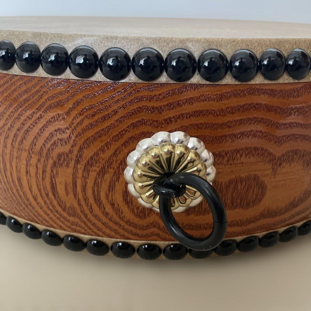 和太鼓 平太鼓 32.5cm 1尺1寸　和楽器 上鳴 日本製　くりぬき　本革