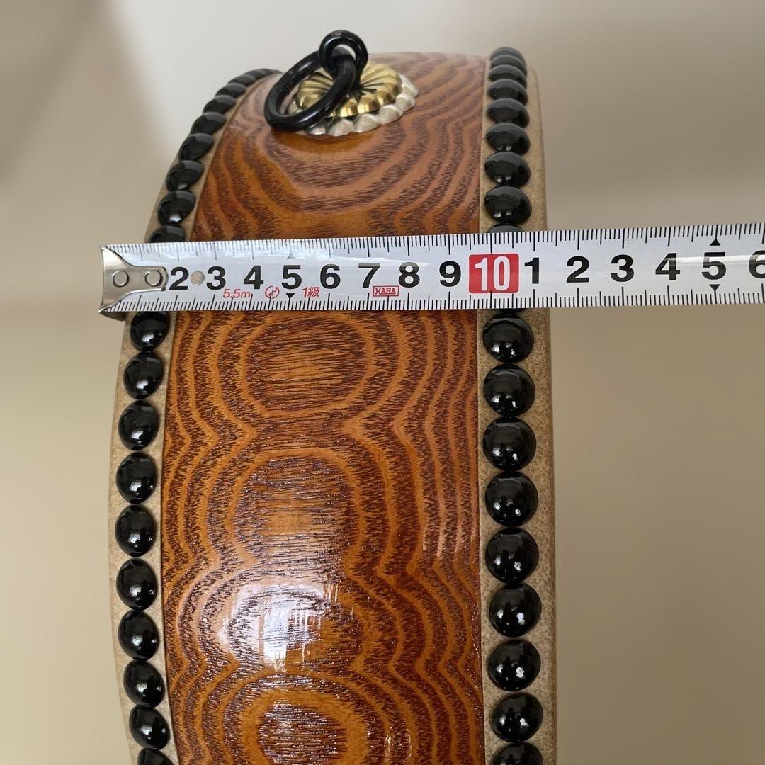 和太鼓 平太鼓 32.5cm 1尺1寸　和楽器 上鳴 日本製　くりぬき　本革