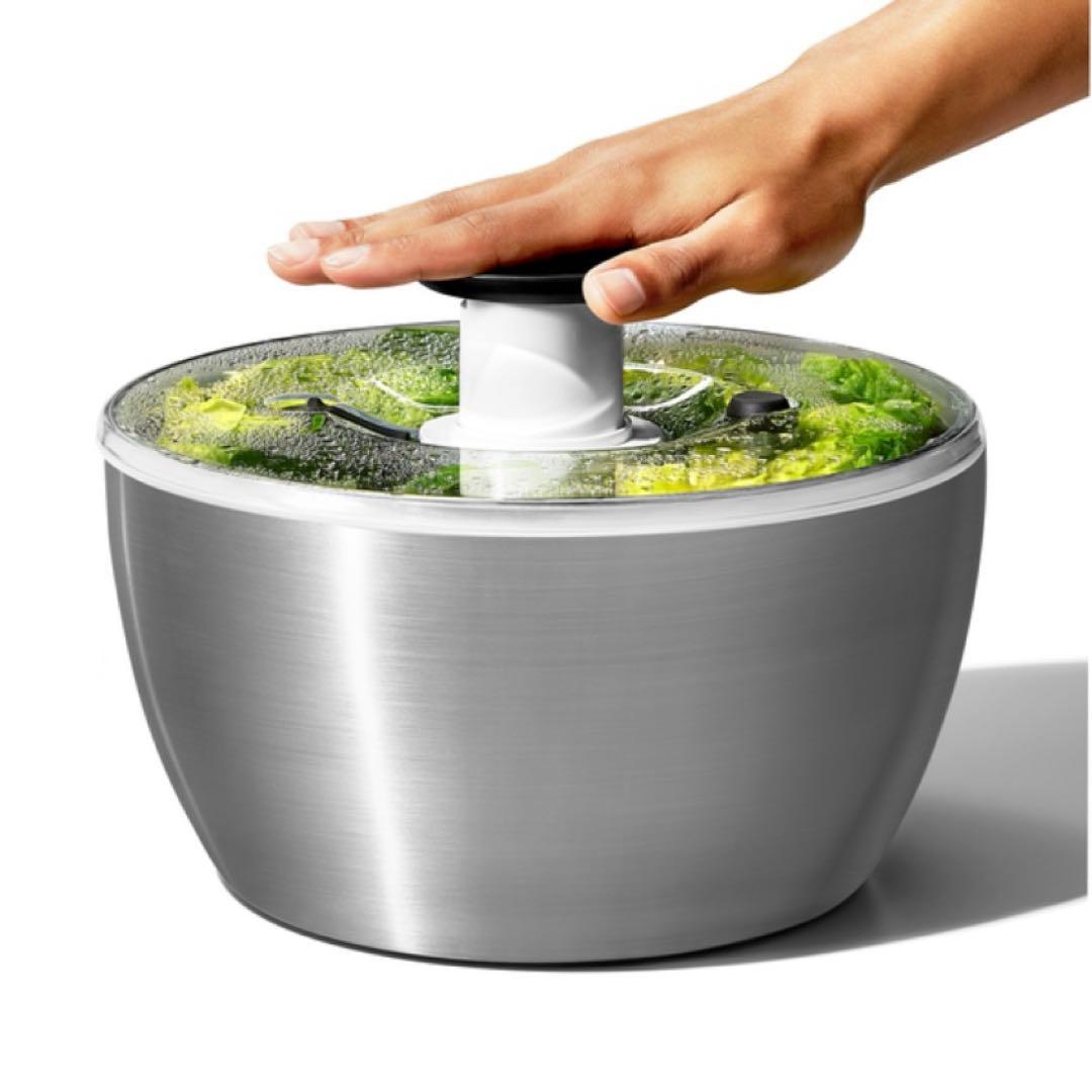 OXO オクソー サラダスピナー ステンレス 野菜水切り器