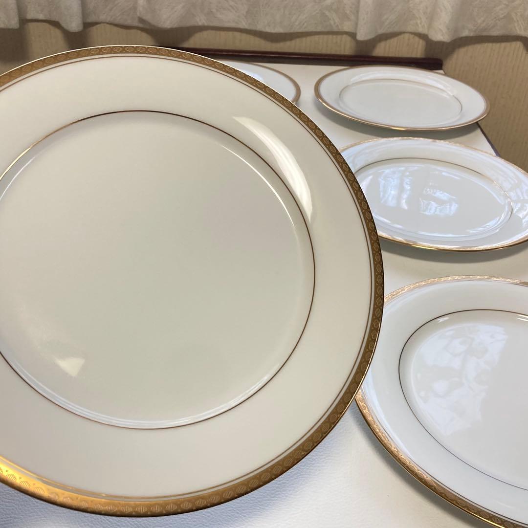 ノリタケ リッチモンド 皿 食器 ゴールド 金彩 26.5 6枚 レトロ 美品
