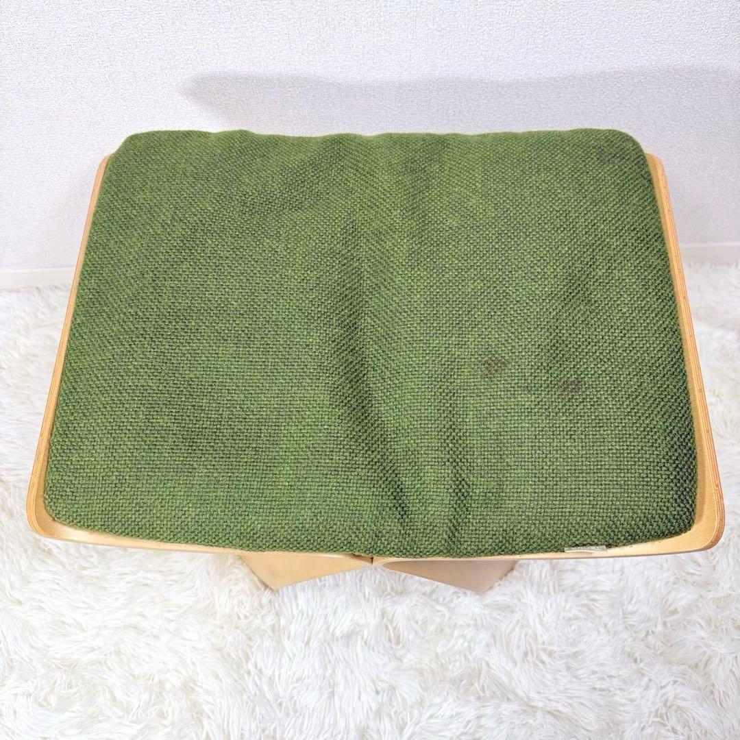 天童木工　柳宗理　バタフライスツール 座布団付き