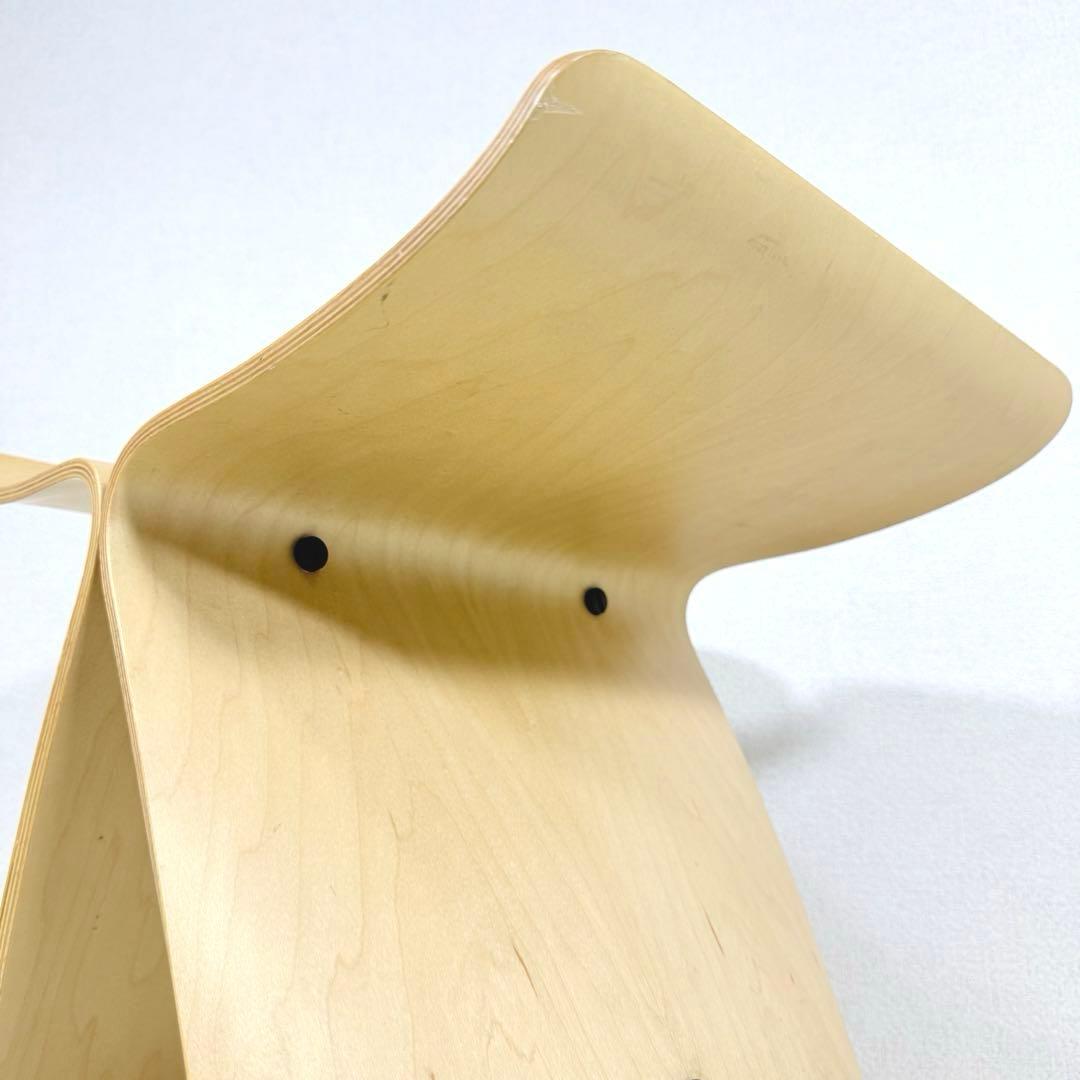 天童木工　柳宗理　バタフライスツール 座布団付き