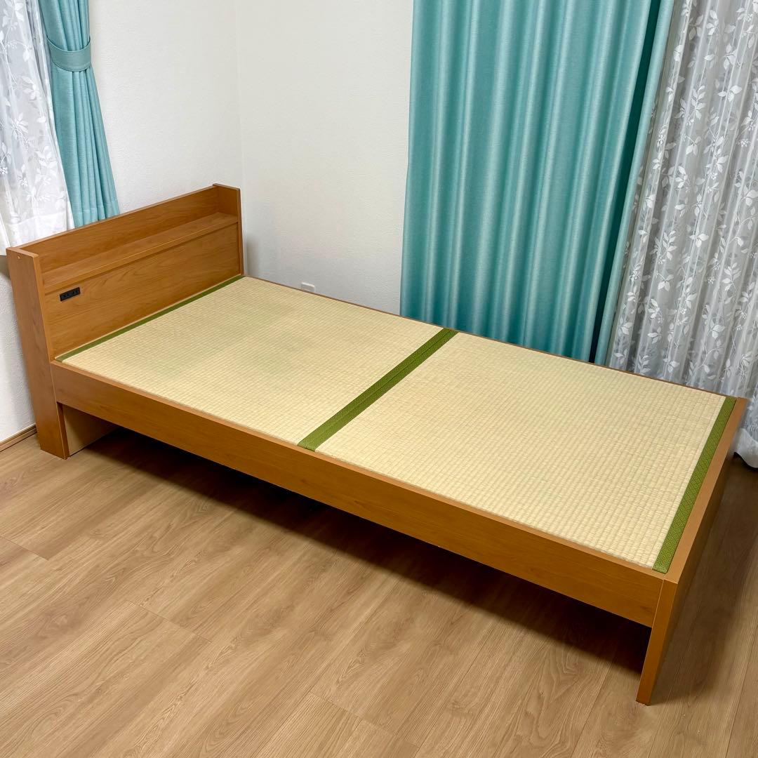 畳ベッド シングル ナチュラルウッド色