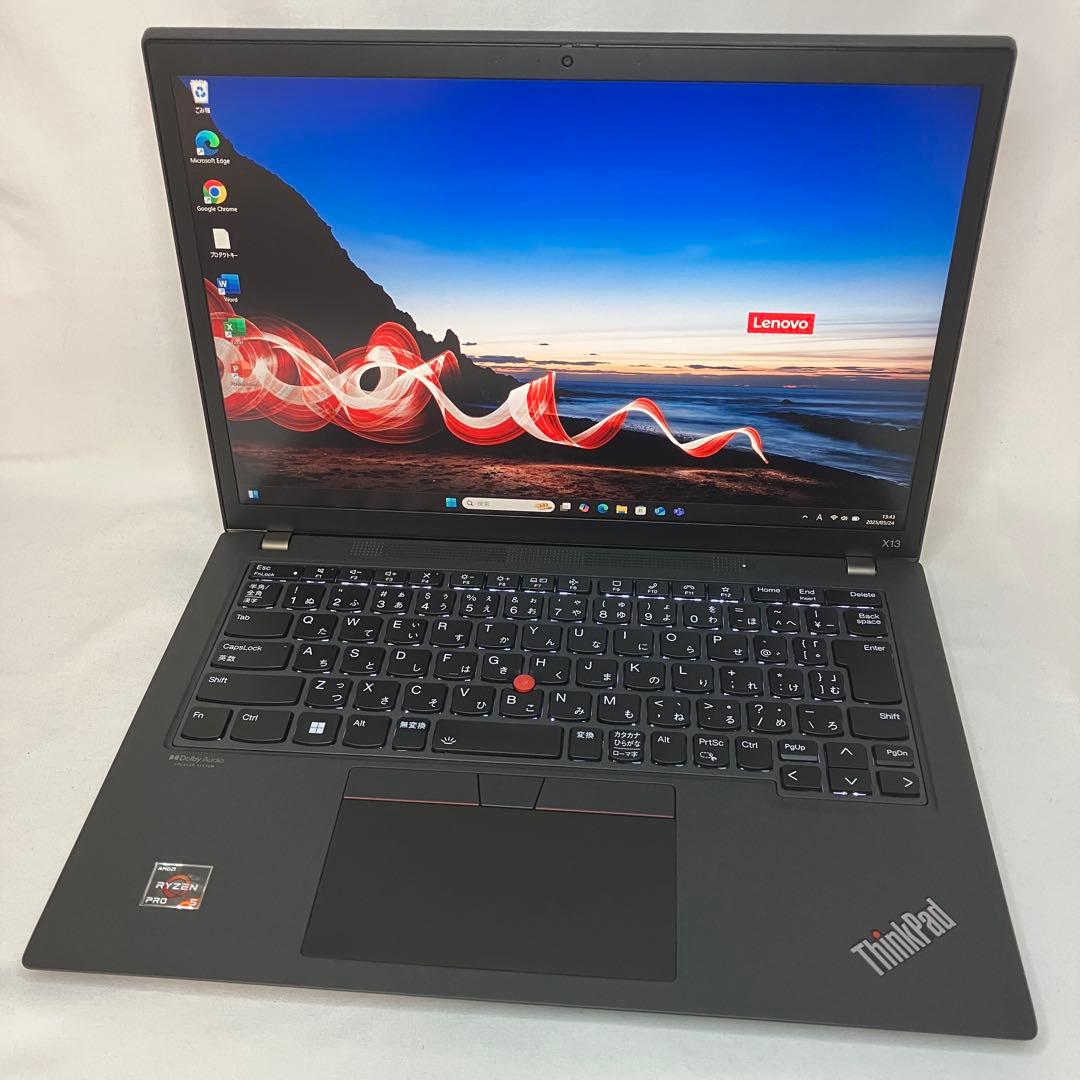 美品 X13 Gen3 Ryzen5 6650U 16GB FHD オフィス付