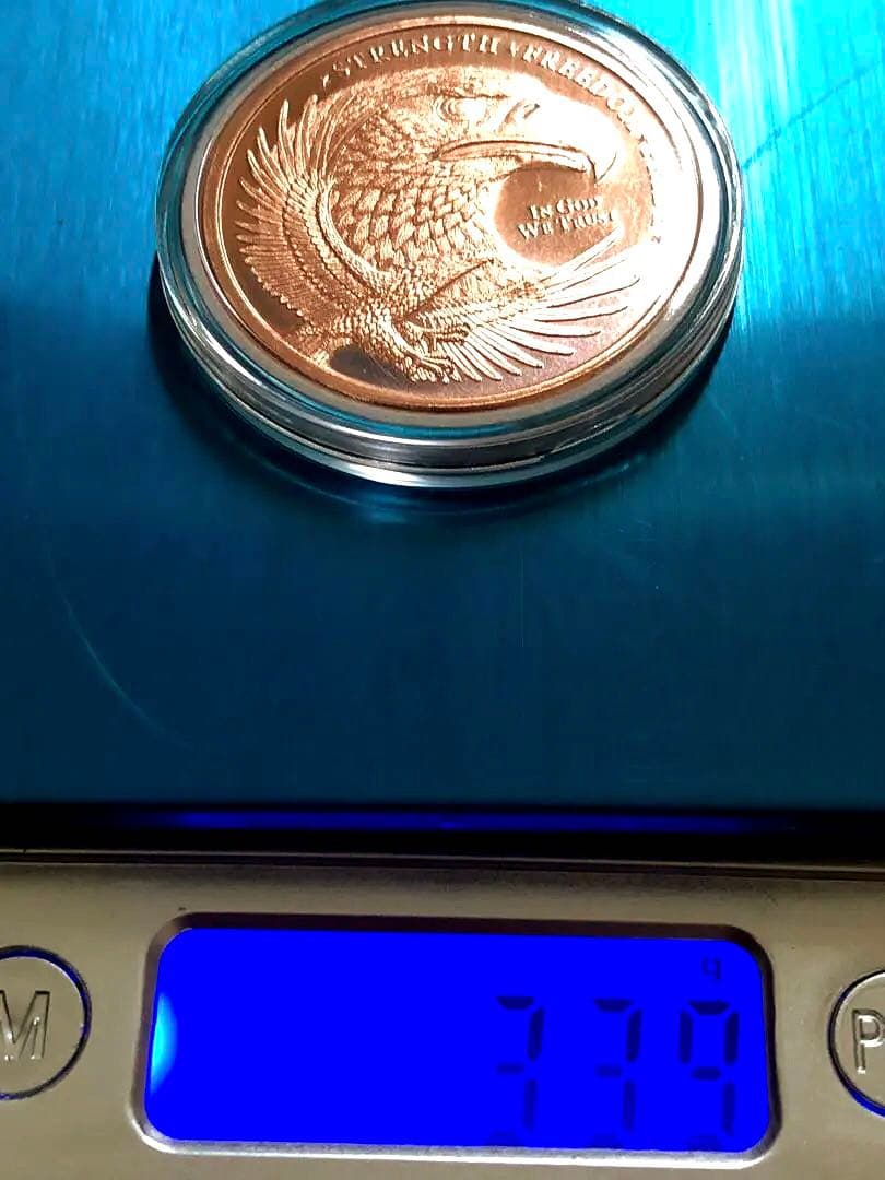 純銅　イーグル　Pure Copper Eagle Coin