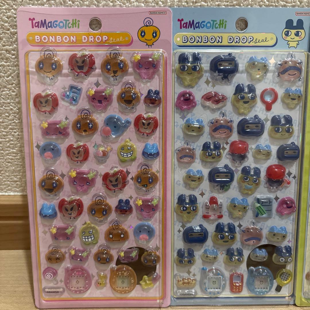 【正規品】たまごっち　ボンボンドロップシール　4種セット