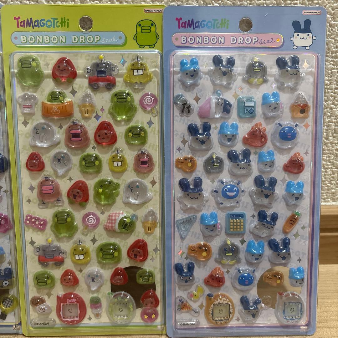 【正規品】たまごっち　ボンボンドロップシール　4種セット