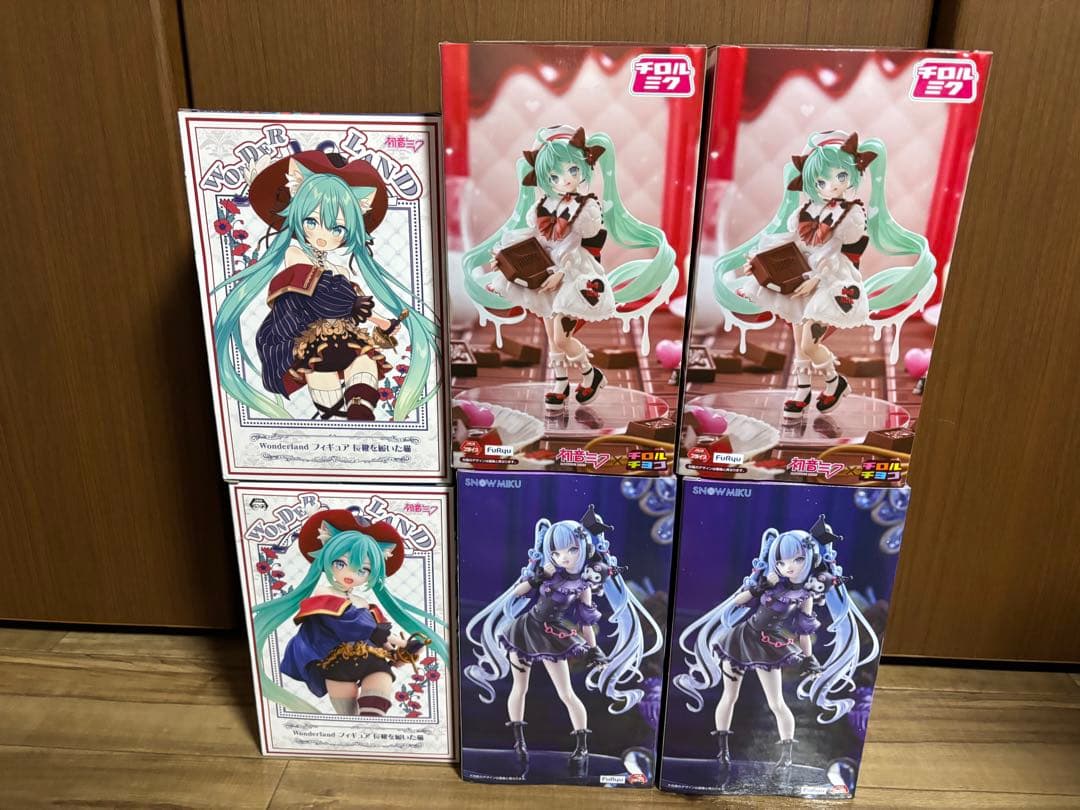 【最終値引】初音ミク フィギュア セット 雪ミク クロミ チロル 長靴を履いた猫