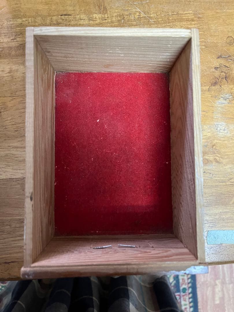 屋久杉の2段小物入れ