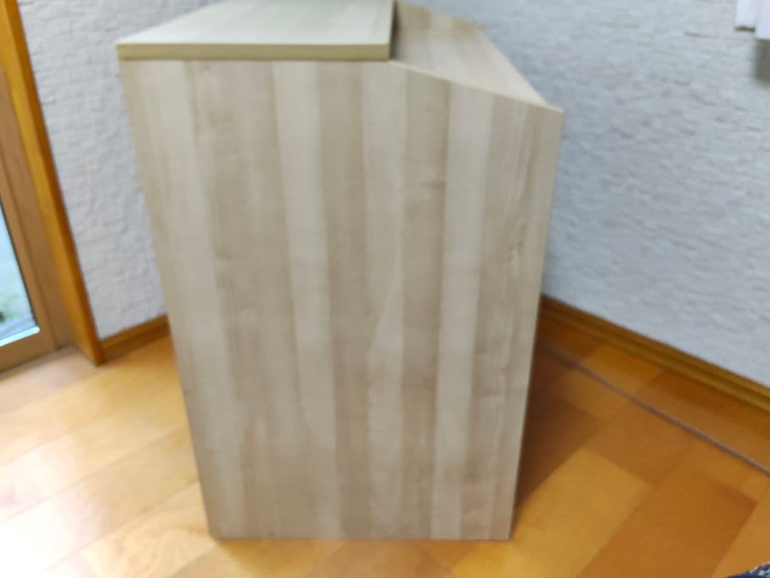 ナチュラルデスク 引き出し付き（デスク面を収納できます）