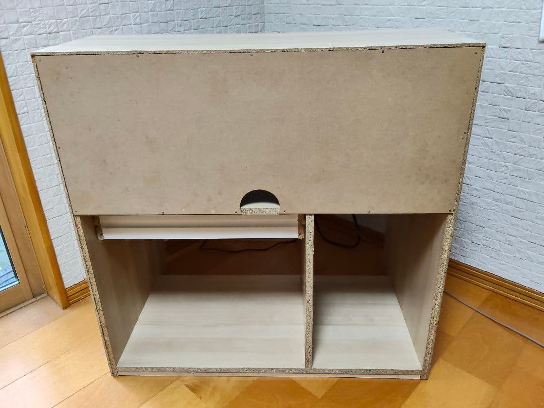 ナチュラルデスク 引き出し付き（デスク面を収納できます）