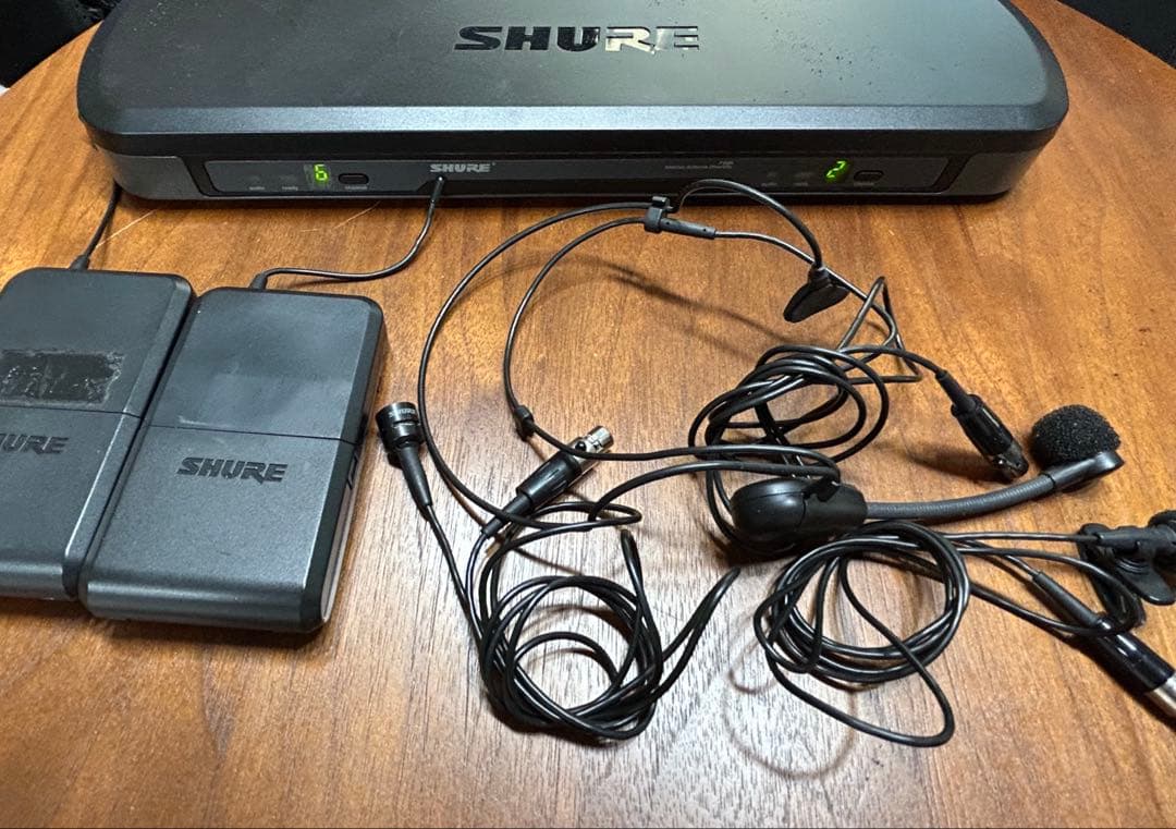 SHURE ワイヤレスヘッドセット 本体セットジャンク