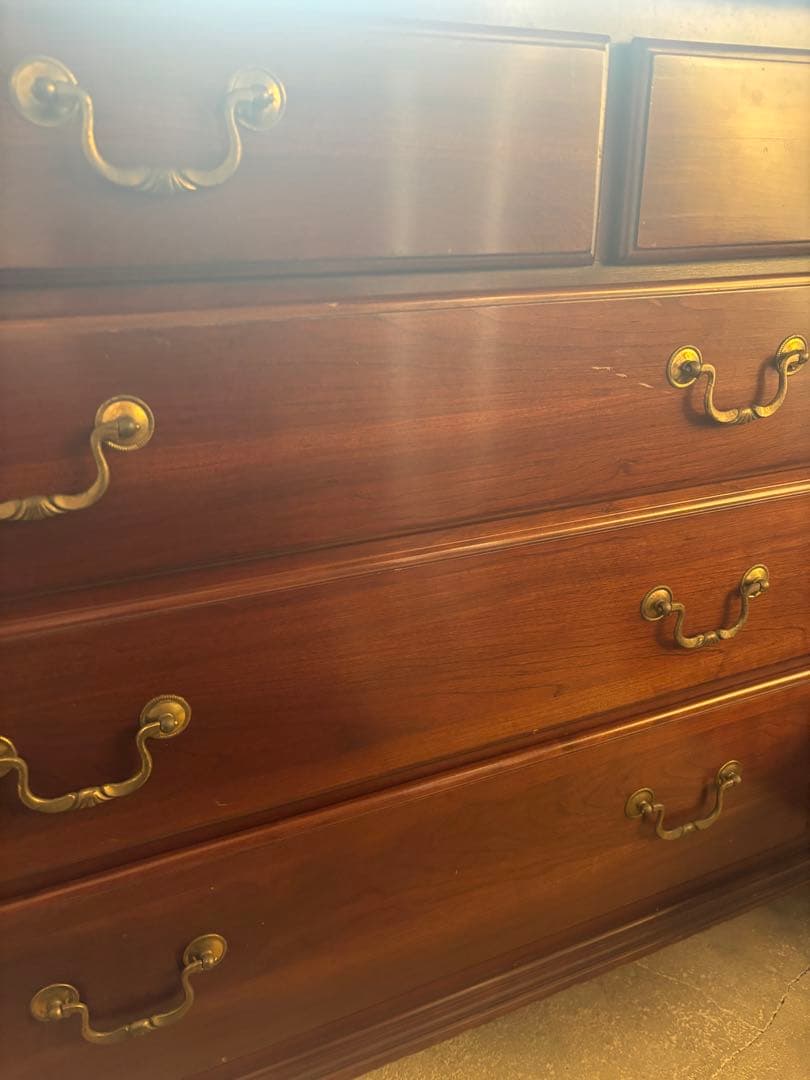 ETHAN ALLENイーセンアーレン/ブラウンチェストアンティークヴィンテージ