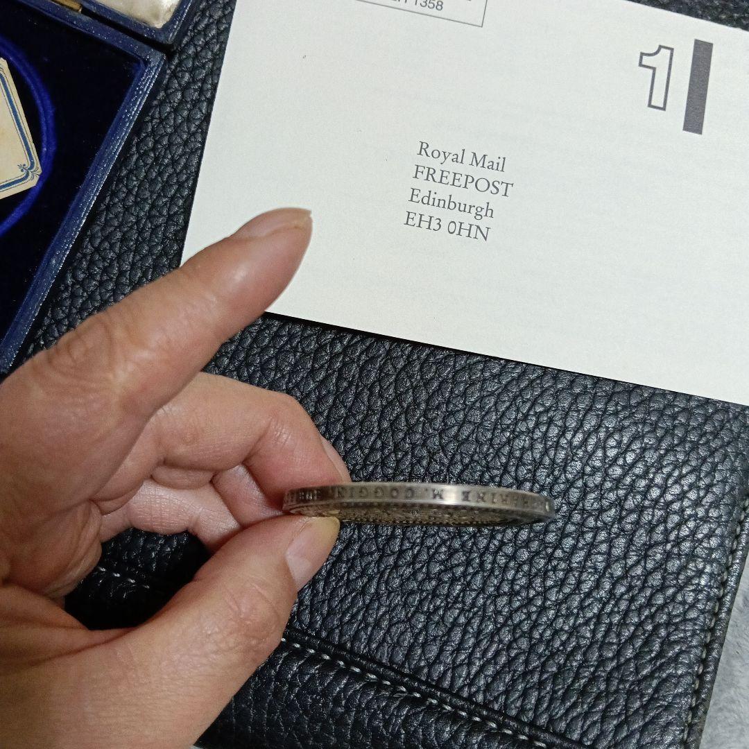 世界で1枚・1837年・イギリス本国QV時代・芸術・文化・貢献受賞・大型銀メダル