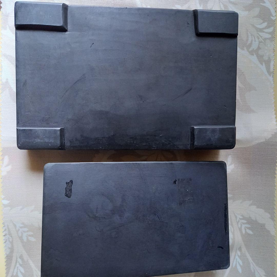 硯　龍蓋硯　黒　龍彫硯　骨董品　アンティーク