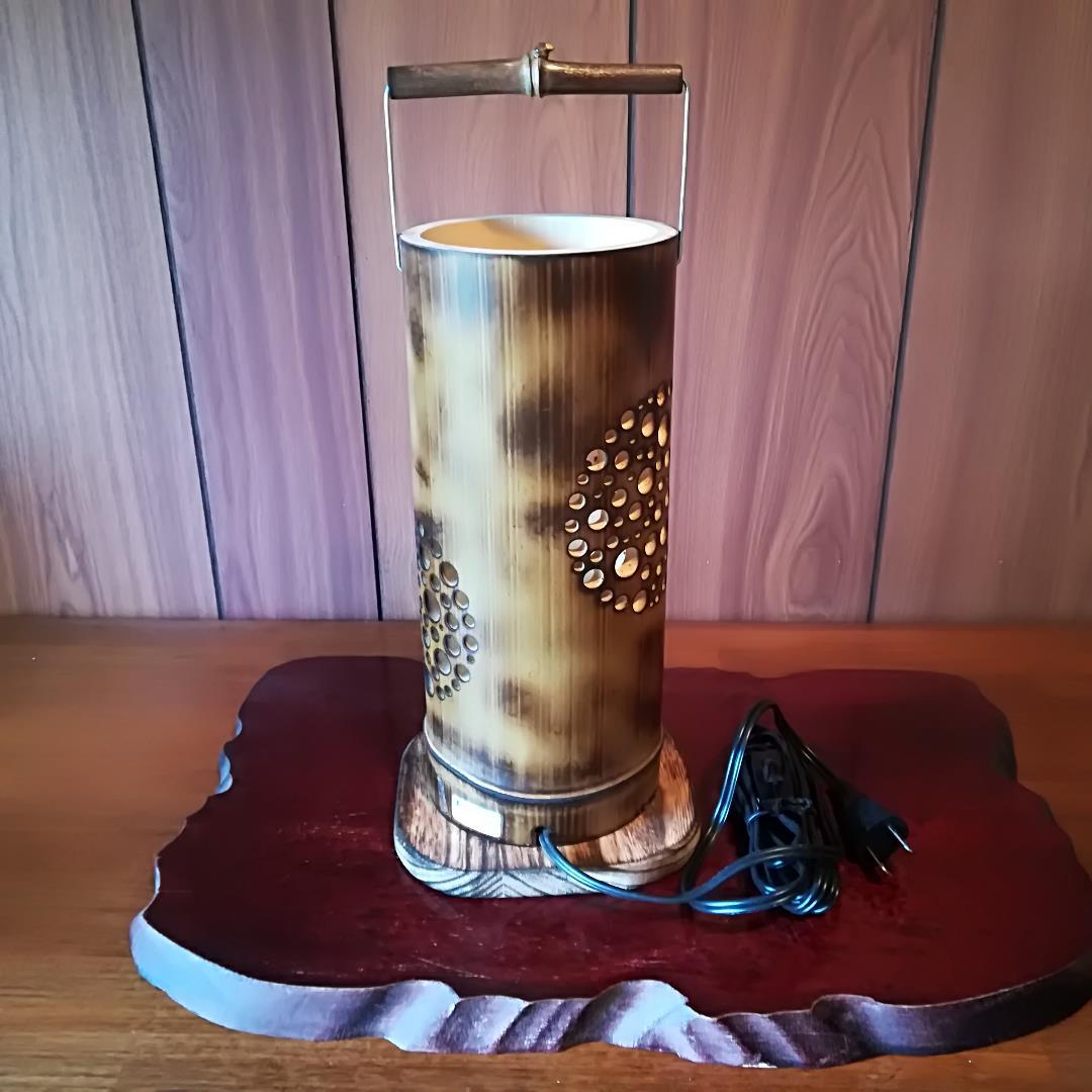 癒し灯火　竹行灯　No23177