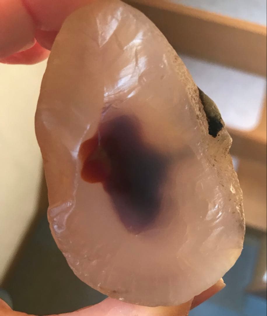 ゴビ石−1461 ゴビ瑪瑙　原石　希少なサイズ