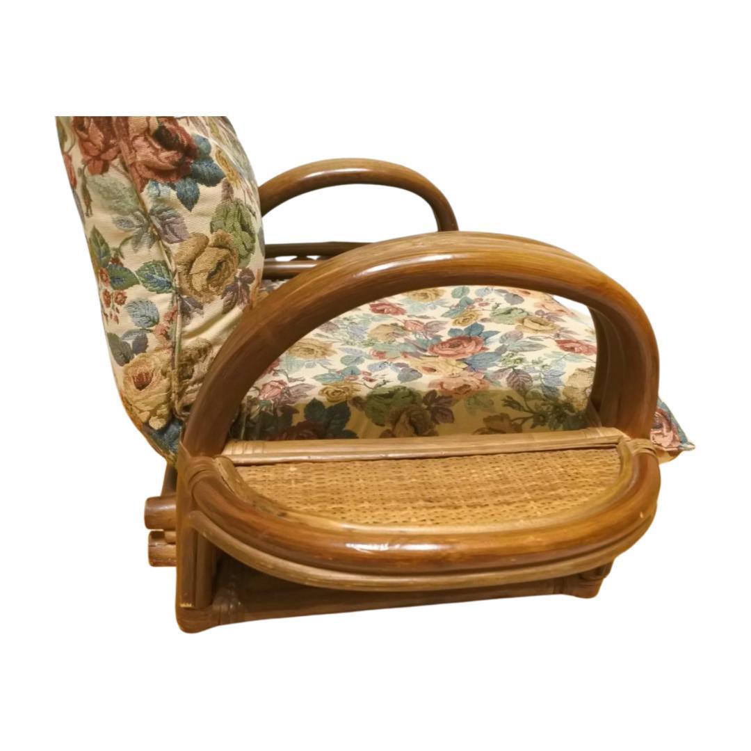 籐(ラタン) リクライニング回転座椅子【今枝商店】