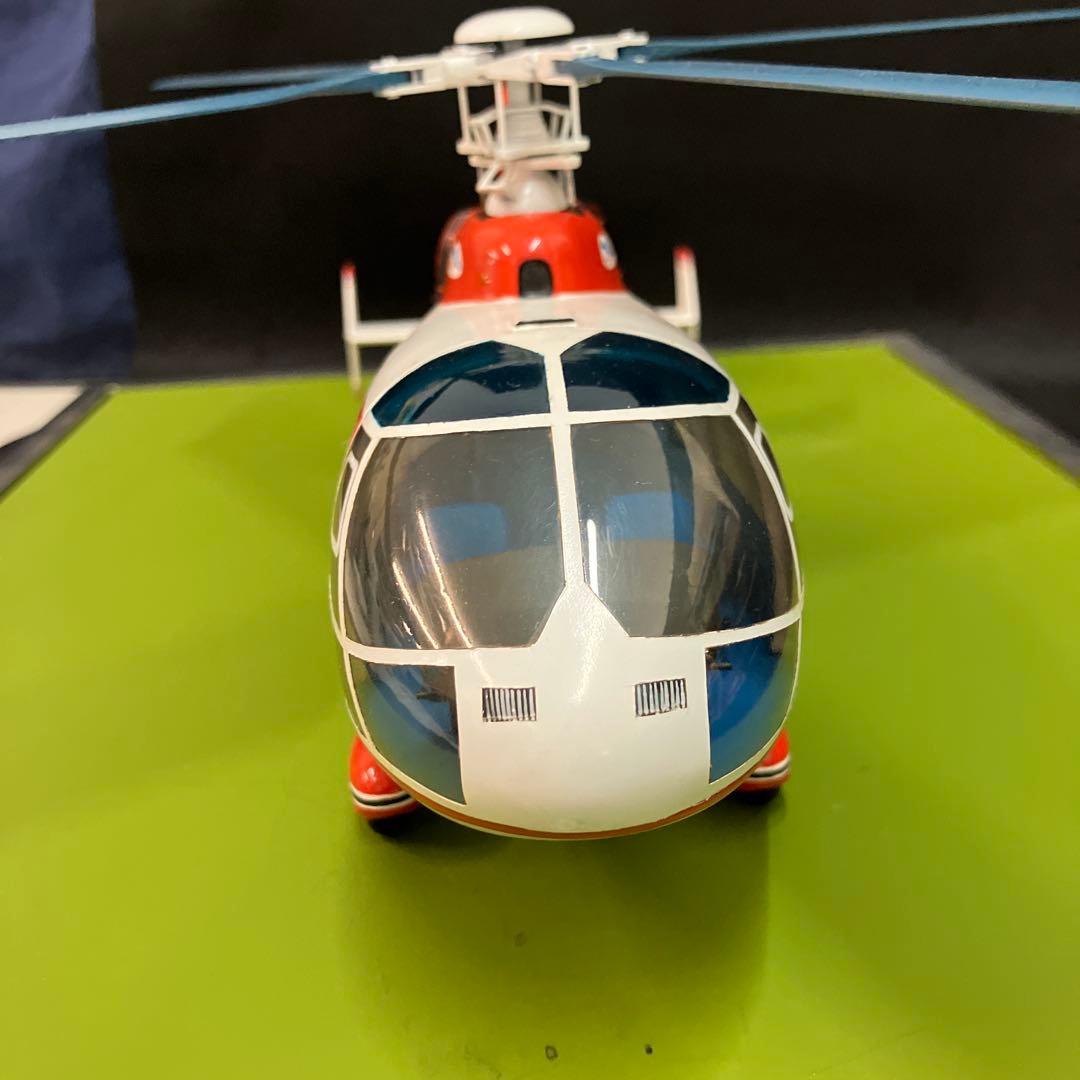 希少　日本製 四国航空　ヘリコプター模型　台座幅約48cm