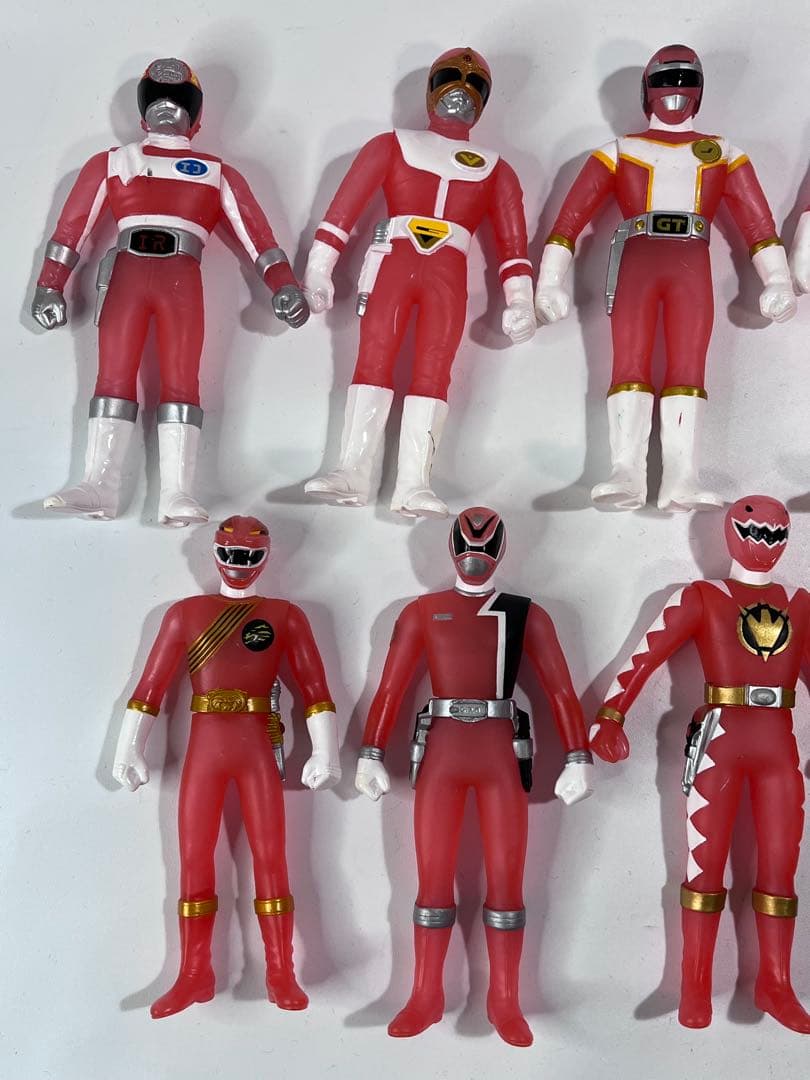 スーパー戦隊シリーズ 30戦隊レッドヒーロー大集合 ソフビセットクリアバージョン