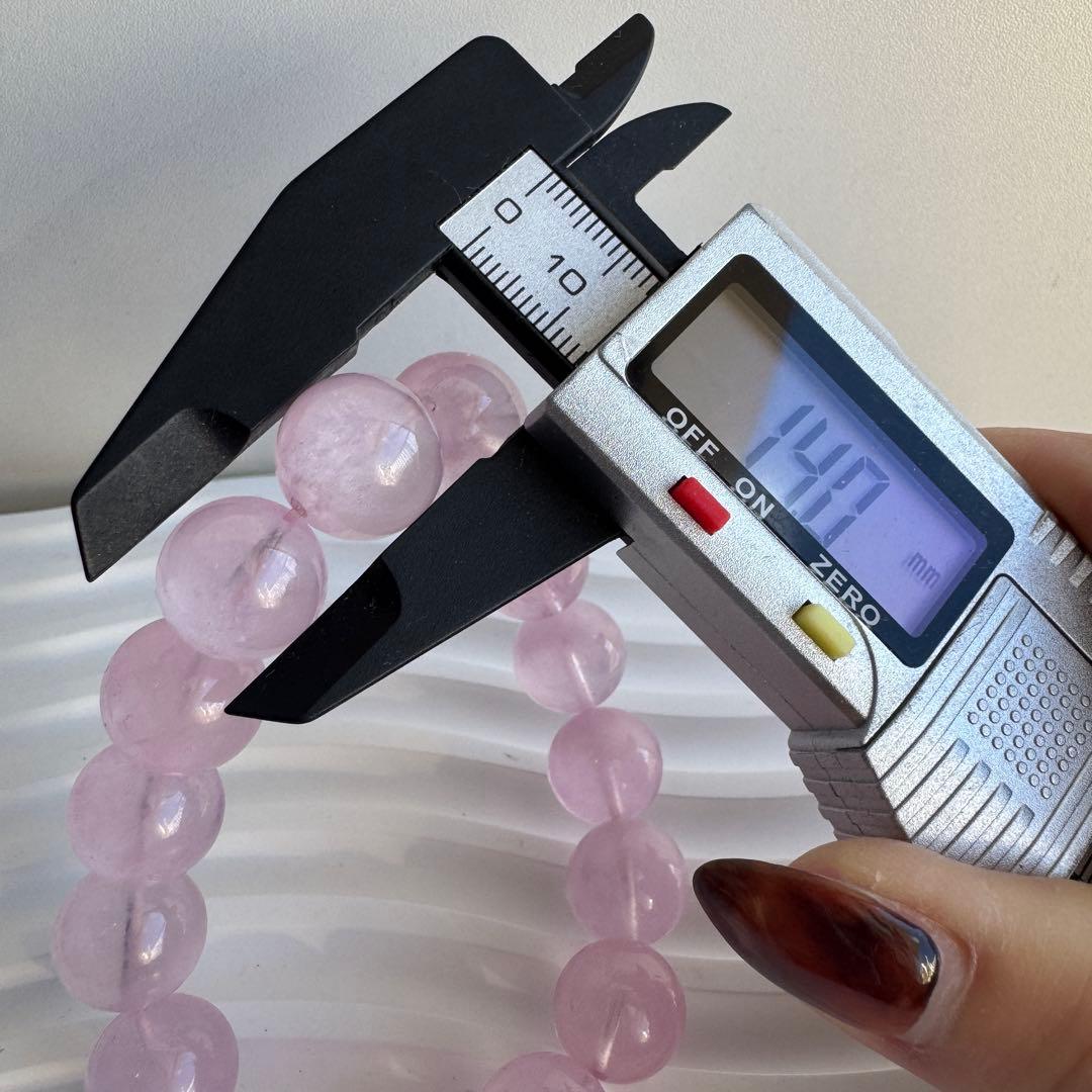 一点物　天然石　ブレスレット　高品質　モルガナイト　18cm