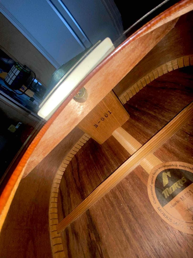 値下美品‼️MorrisモーリスM-601トップ単板ハカランダ調整クリーニング