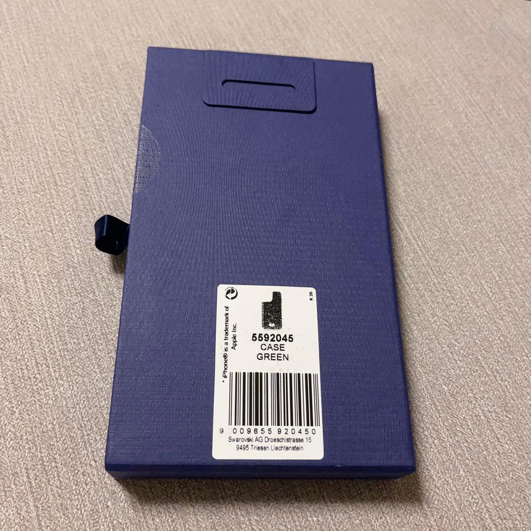 SWAROVSKI スワロフスキー iPhone 12 mini ストーン 緑