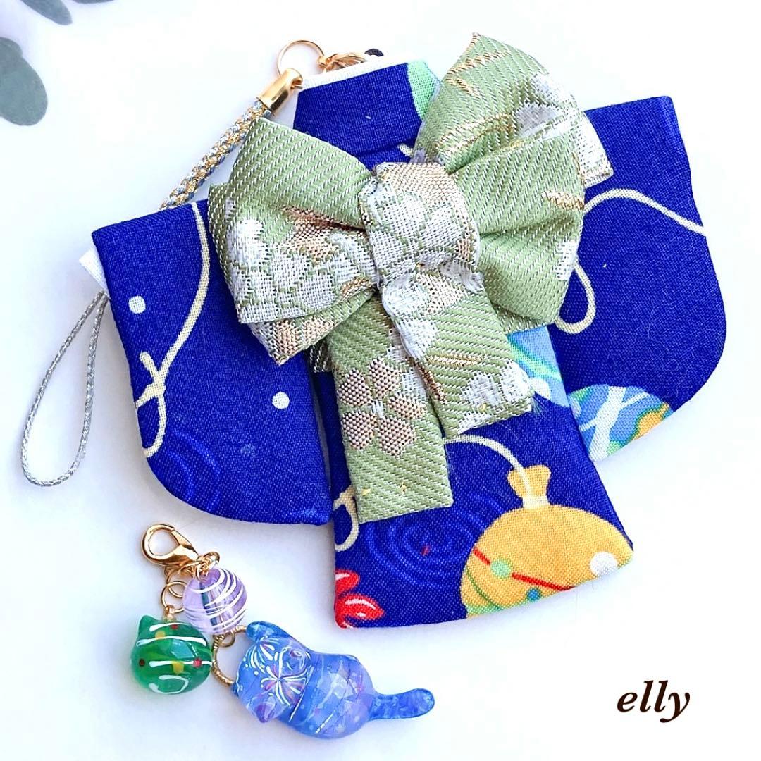 【かなママ様】1387.琉球ガラス　プルメリア　とびつき猫　レジン