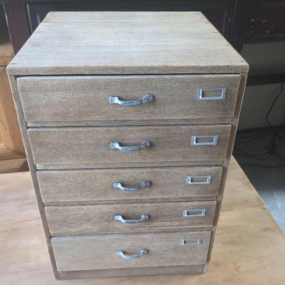 アンティーク5杯引き出し