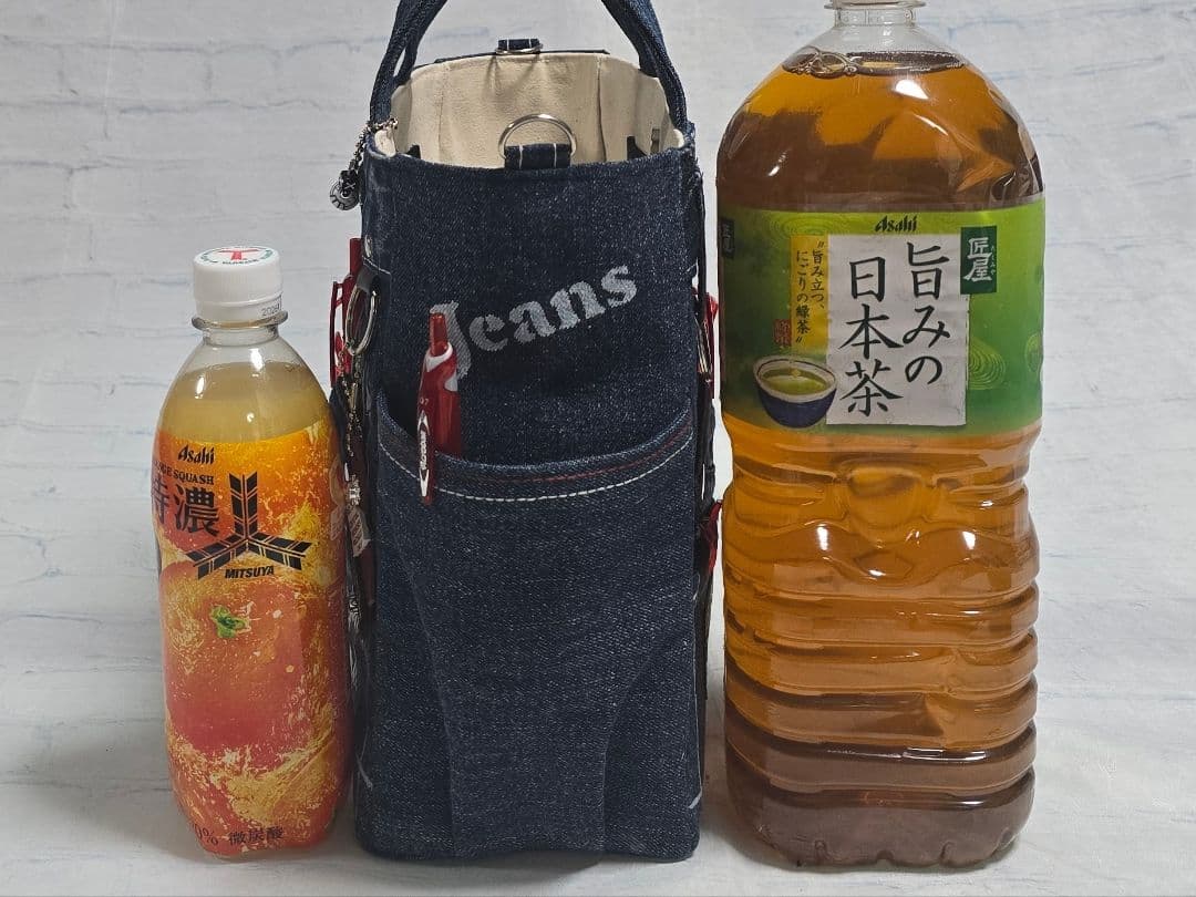デニムリメイクトートバッグ お洒落カジュアル
