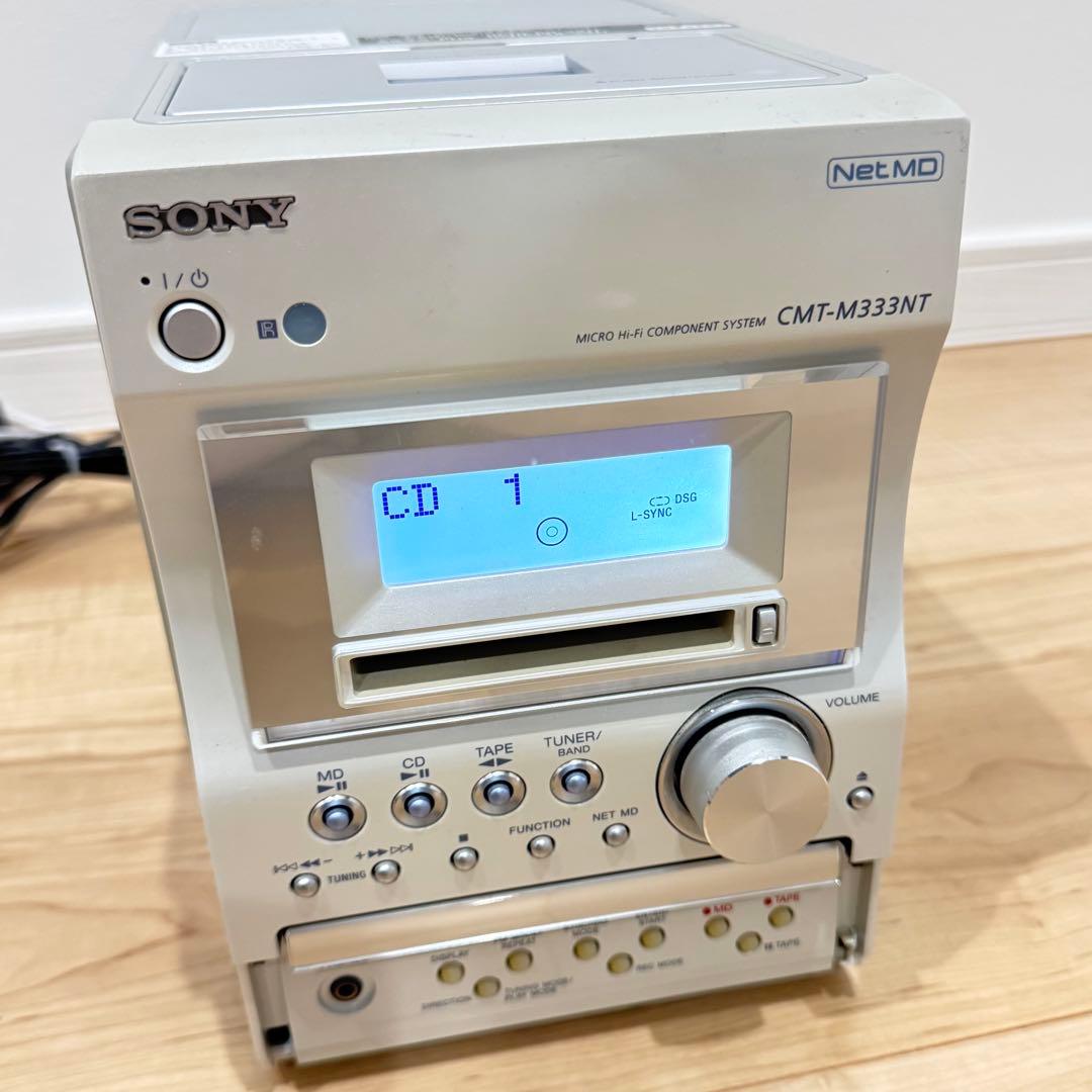 【良品】　SONY ソニー　マイクロコンポーネントシステム　MDカセットデッキ