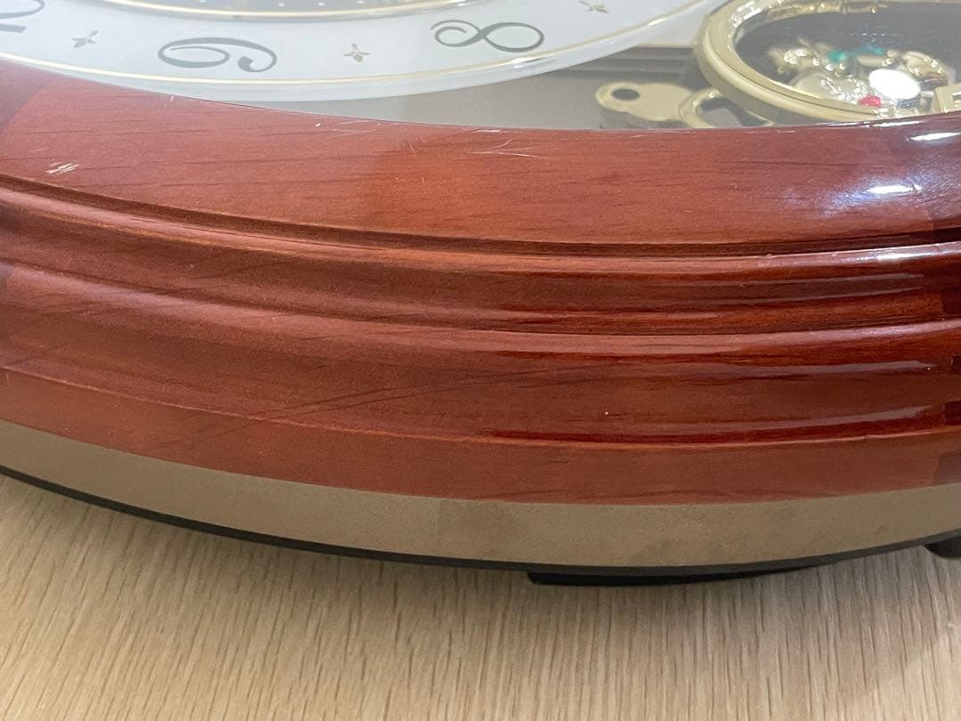 RHYTHMリズム 電波からくり時計 4MY623