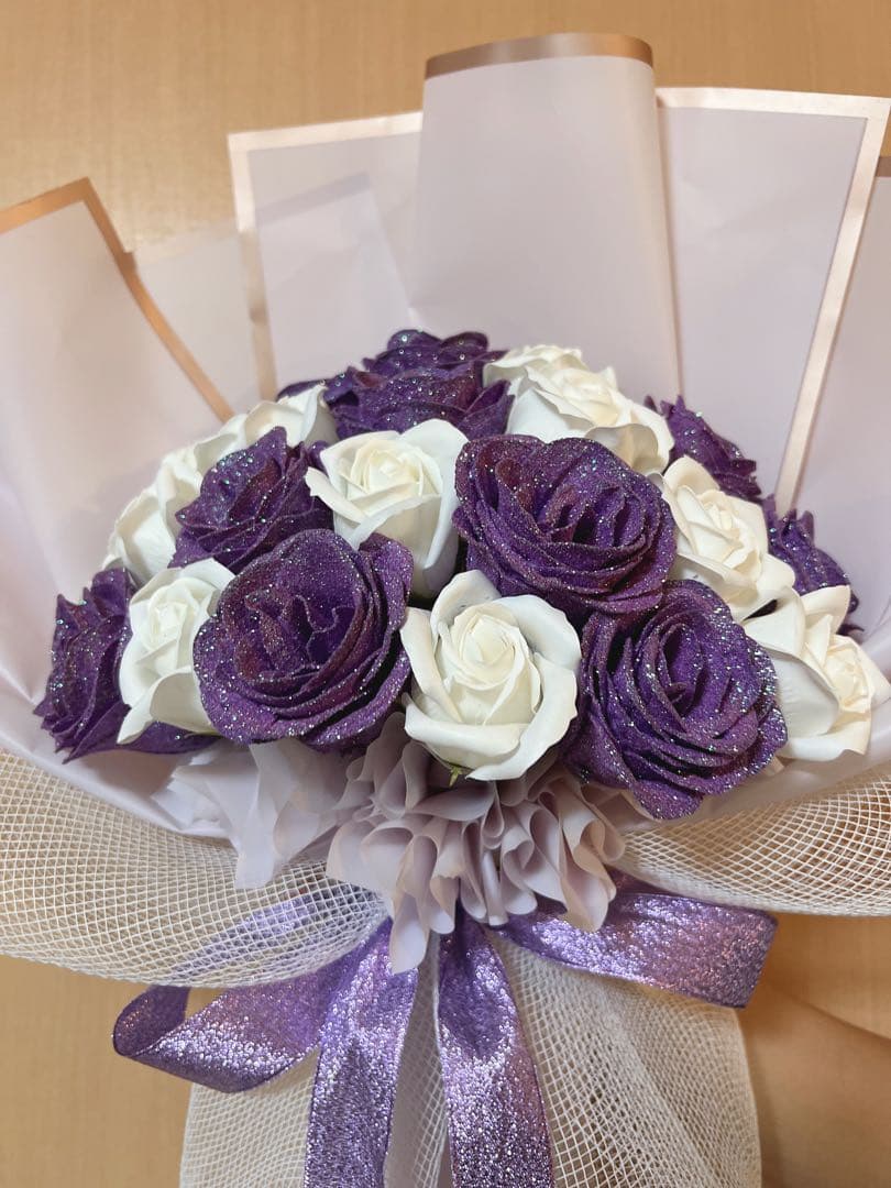 ソープフラワー薔薇 お誕生日 ・記念日 プレゼント 花束