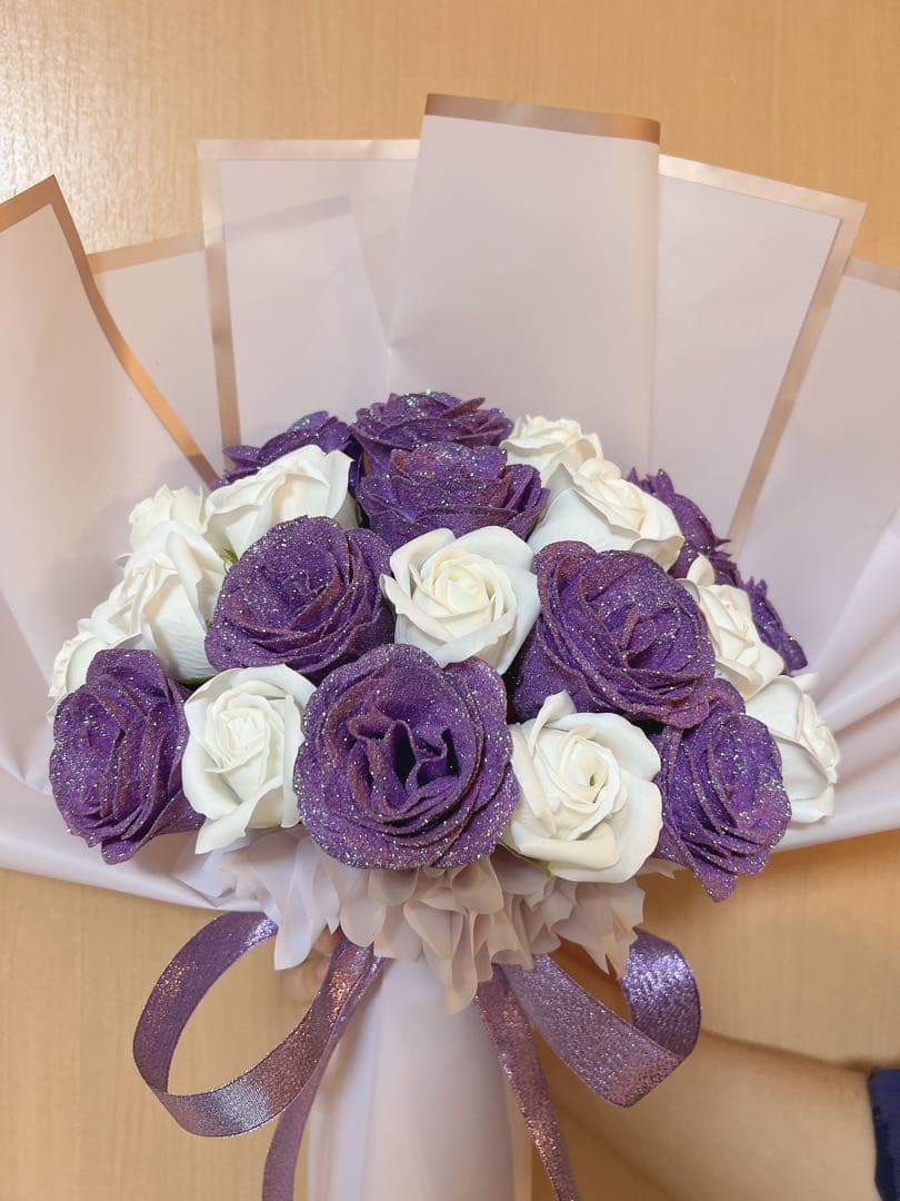 ソープフラワー薔薇 お誕生日 ・記念日 プレゼント 花束