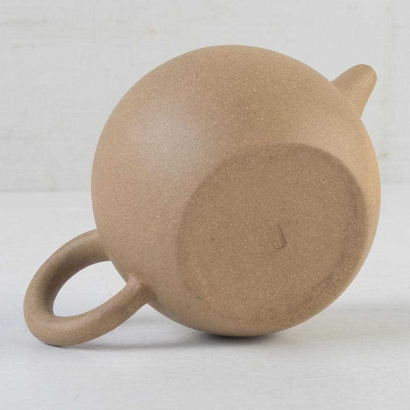 中国　中国宣興銘　紫砂　黄泥　急須　茶壷　V　9994