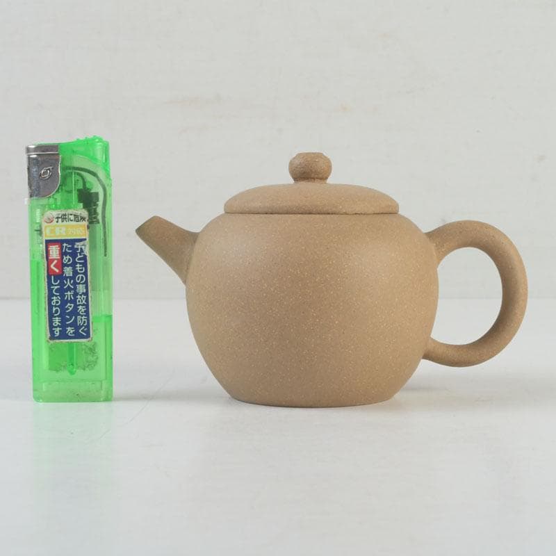 中国　中国宣興銘　紫砂　黄泥　急須　茶壷　V　9994