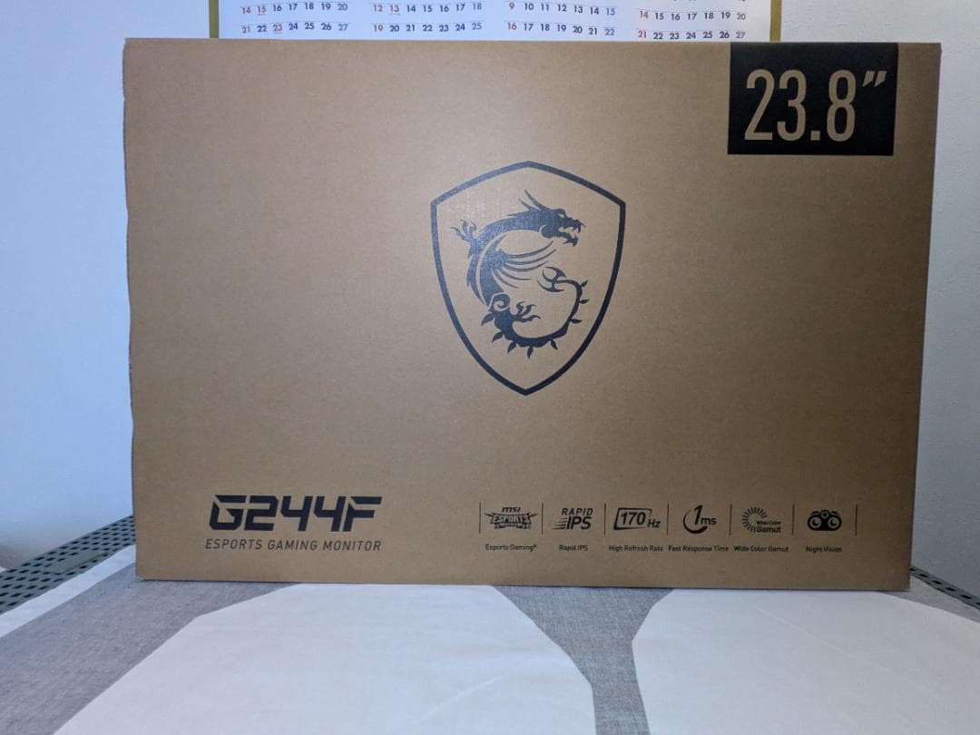MSI G244F ゲーミングモニター Rapid IPS