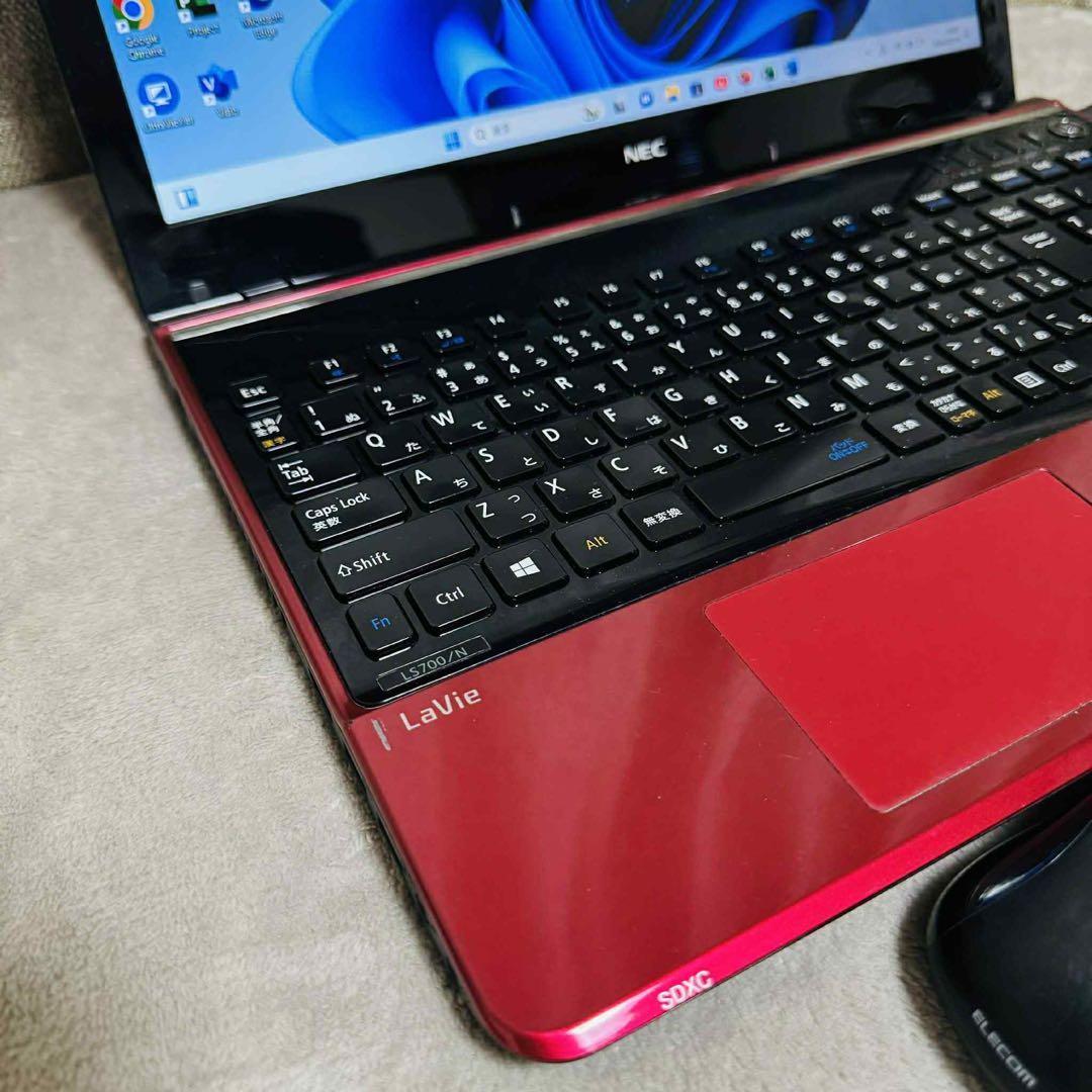 S243 NECノートパソコン i7メモリ8G高速Windows11オフィス付き