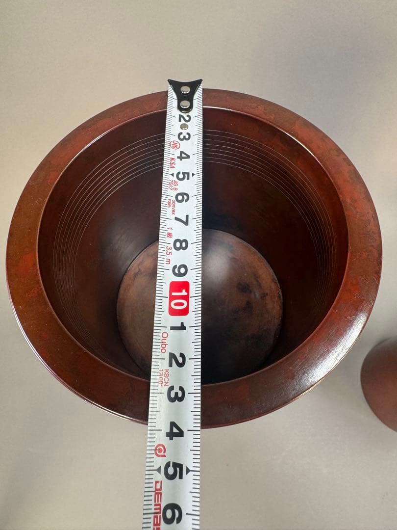 いけばな　唐銅　鋳銅　三寄寸胴花器　古流　池坊　未生流　龍生派　銅花瓶　華道具