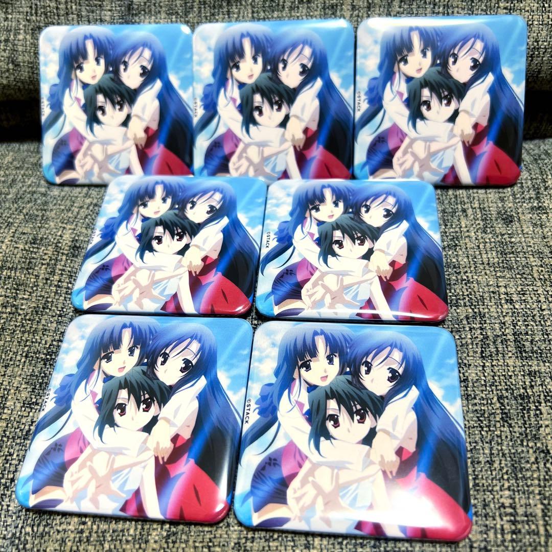 SchoolDays 言葉&踊子&刹那　ブラインド　スクエア缶バッジ　7個