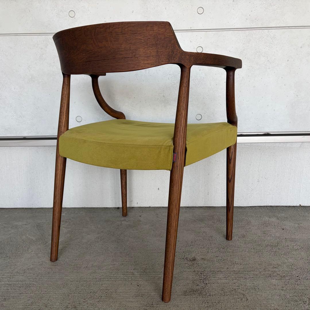 【美品】① shirakawa シラカワ木工 ブランコ アームチェア 飛騨家具