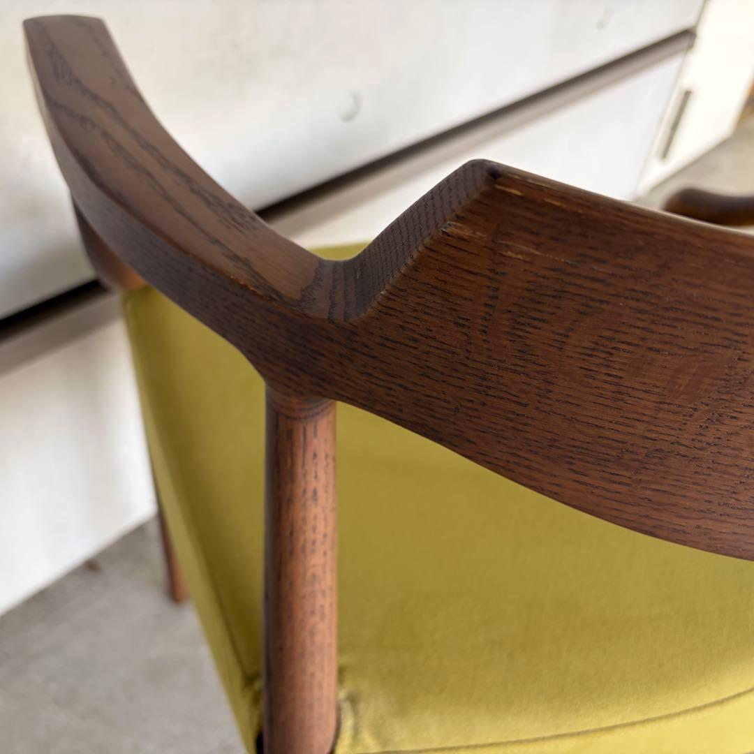 【美品】① shirakawa シラカワ木工 ブランコ アームチェア 飛騨家具