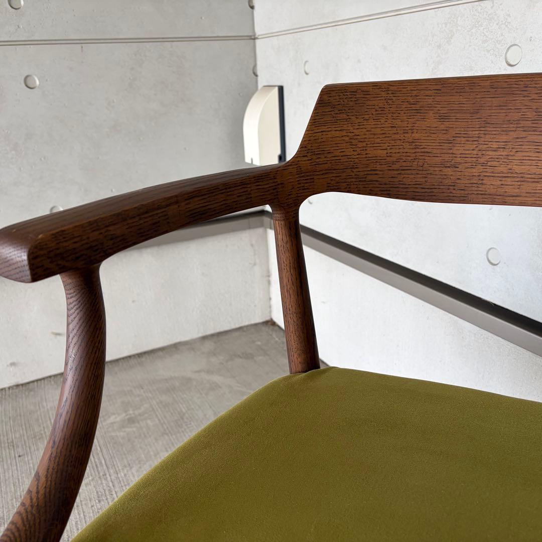 【美品】① shirakawa シラカワ木工 ブランコ アームチェア 飛騨家具