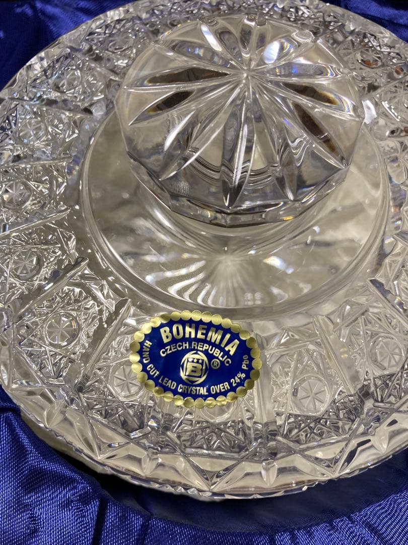 BOHEMIA クリスタルガラス 菓子入れ