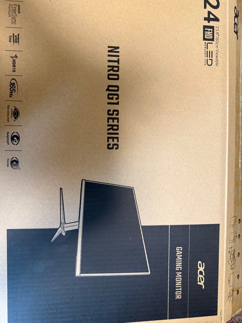 acer 165hz 23.8インチ　ゲーミングモニター