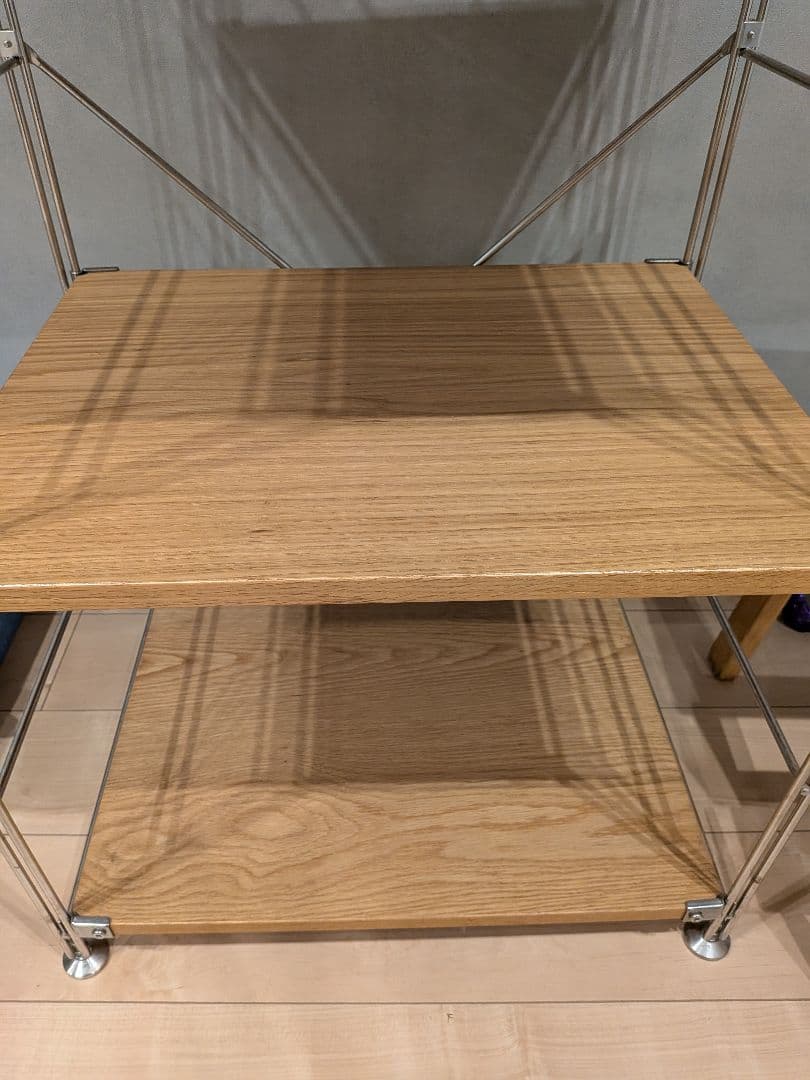 【良品】 無印良品 MUJI ステンレスユニットシェルフ　工具付