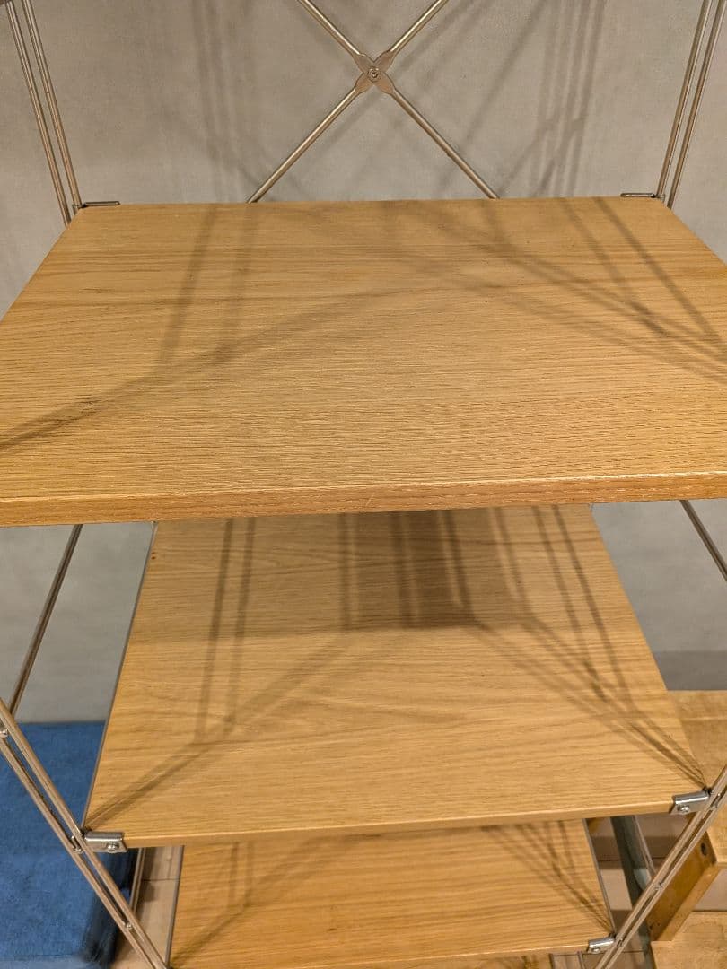 【良品】 無印良品 MUJI ステンレスユニットシェルフ　工具付