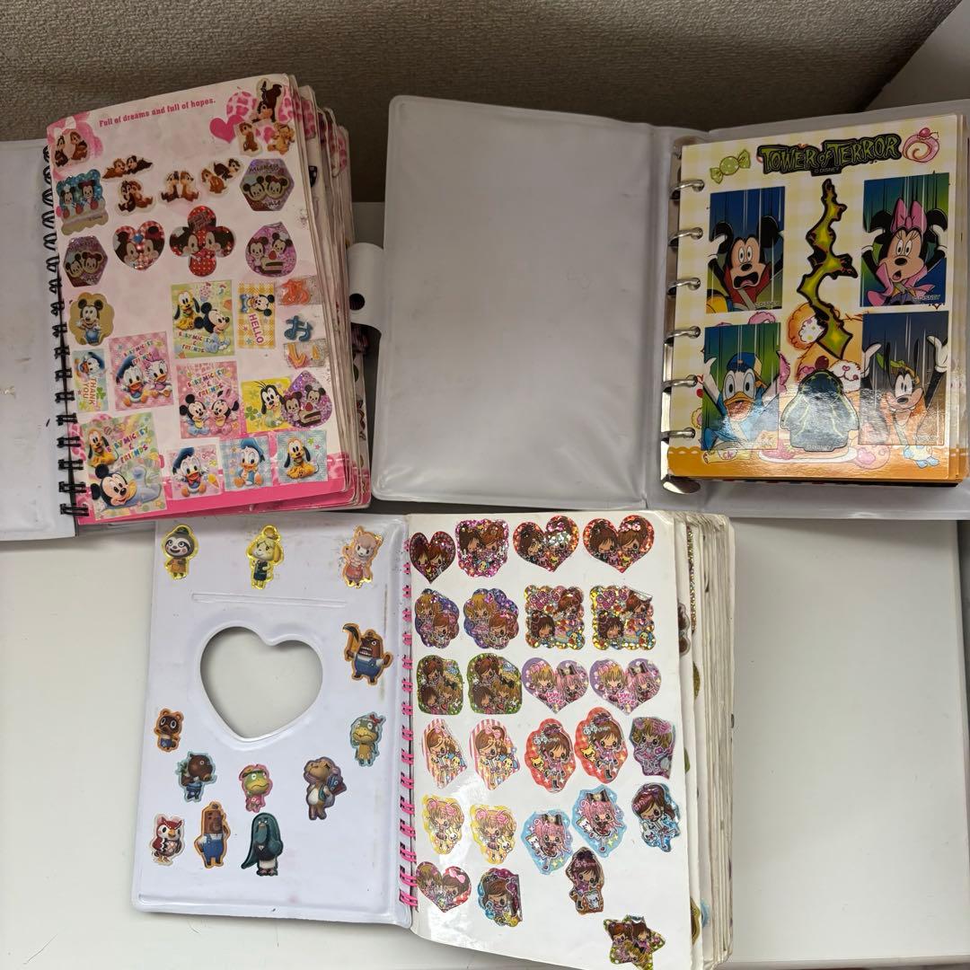 当時物　シール帳 3冊　まとめ売り　完成品 平成 当時品　平成女児　鍵付き