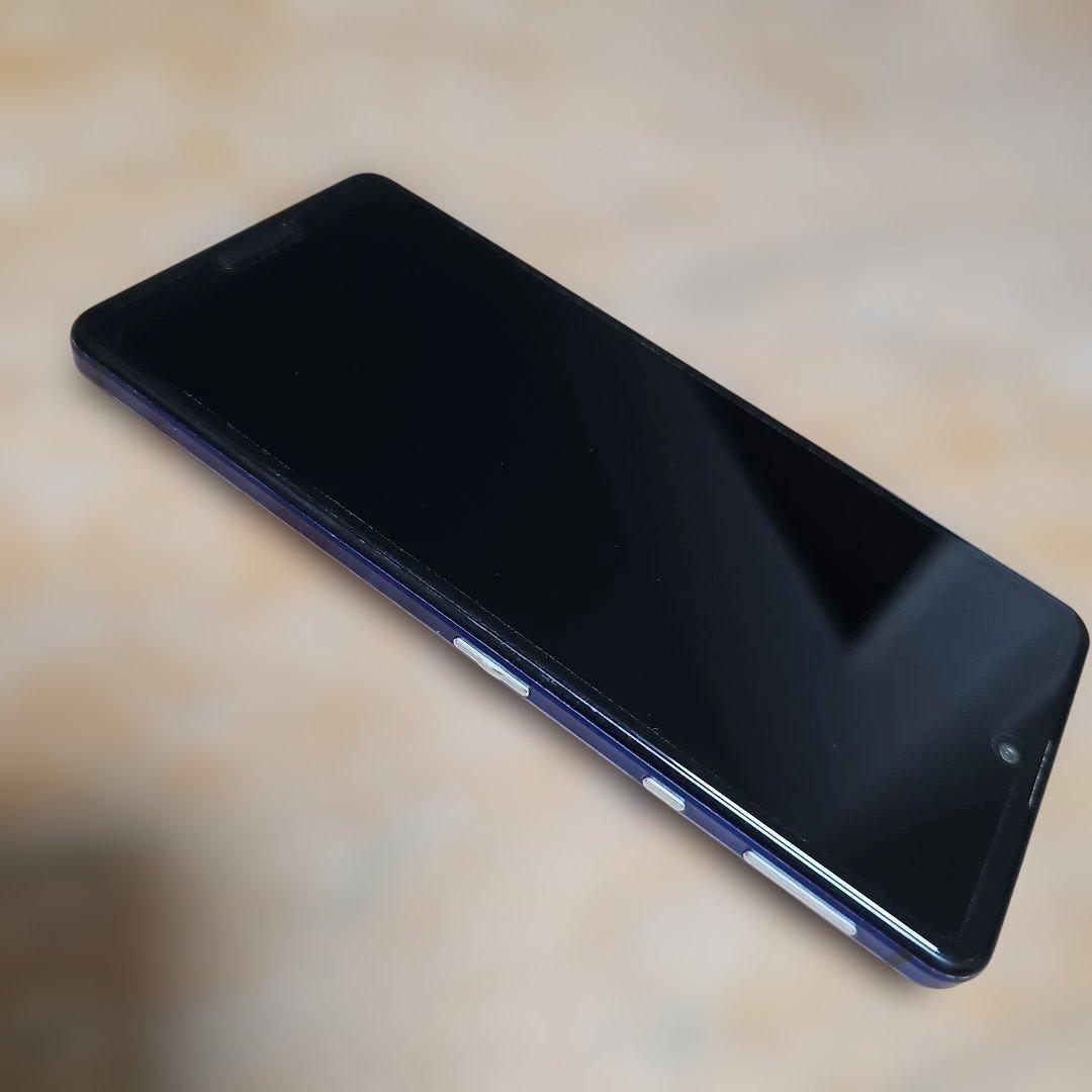 ドコモ限定色ブルー シャープSHARPアクオスAQUOSセンス4 sense4